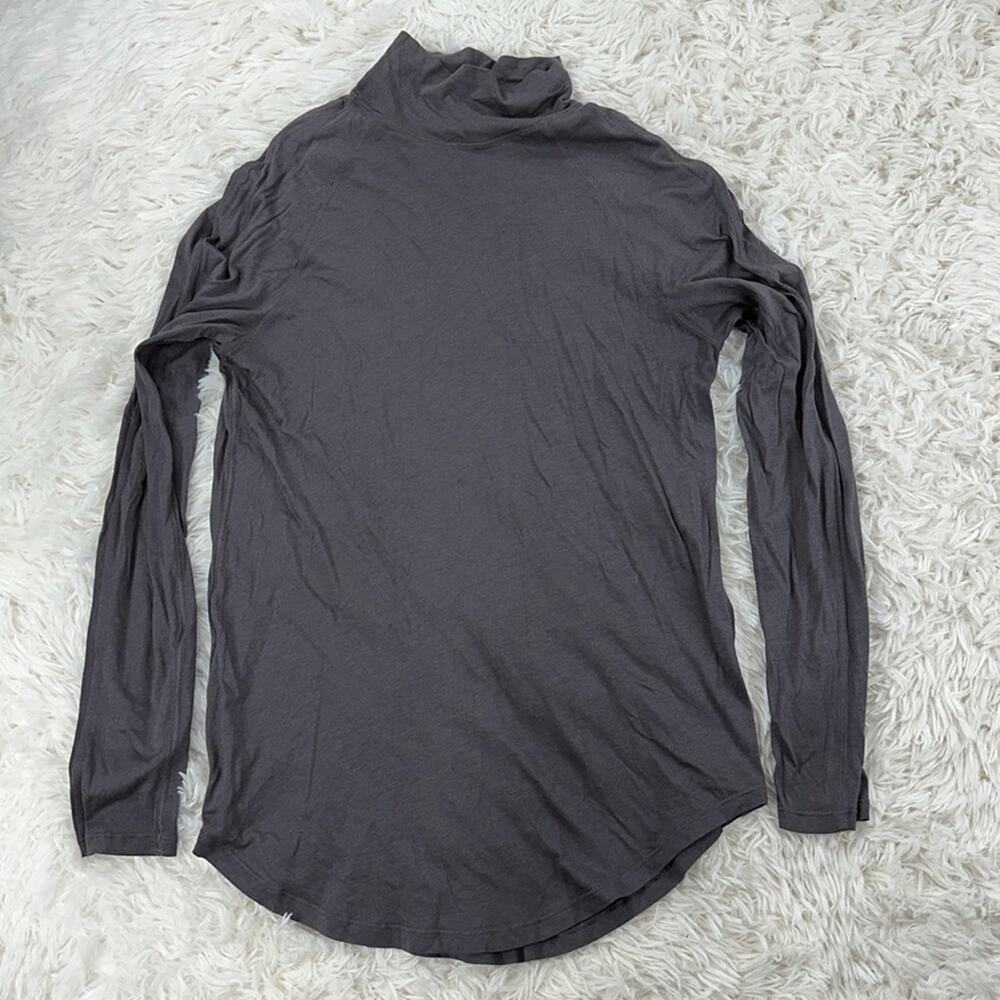 Lululemon Breathe-a-wool Long Sleeve Dark Chrome